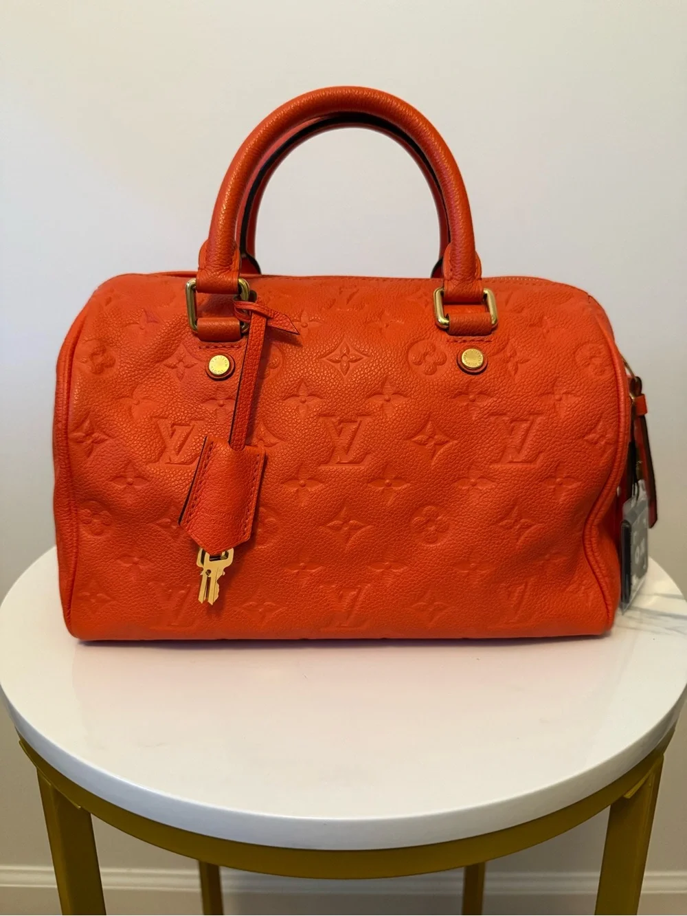 Louis Vuitton Orient Monogram Empreinte Leather Speedy Bandouliere 25 w/ COA